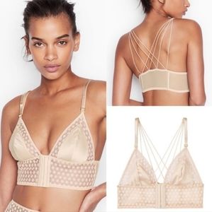 Victoria's Secret Sheer Starburst Long Line Triangle Bralette